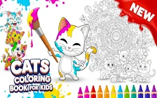 Cats Coloring Book for Kids