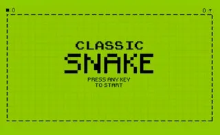 Classic Snake HTML5