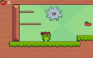 Green Ninja Collects Apples